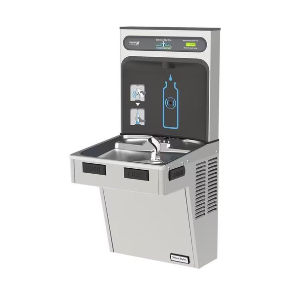 Halsey Taylor Bottle Filling Station & Single Ada Cooler Non-Filtered Ss, Elkay, Mfr#: HTHB-HACDSS-NF
